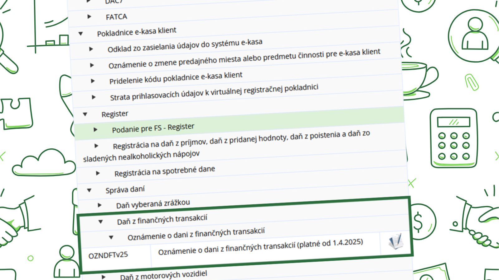 Finančná správa sprístupnila daňové priznanie k transakčnej dani: Oznámenie o dani z finančných transakcií